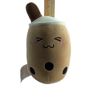 Niuniudaddy Boba Tea Bubble Milk Plush Stuffed Food Toy 9" Kawaii Upright Cute